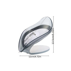 Leaf Shape Soap Holder Dish Non slip Drain Storage Box