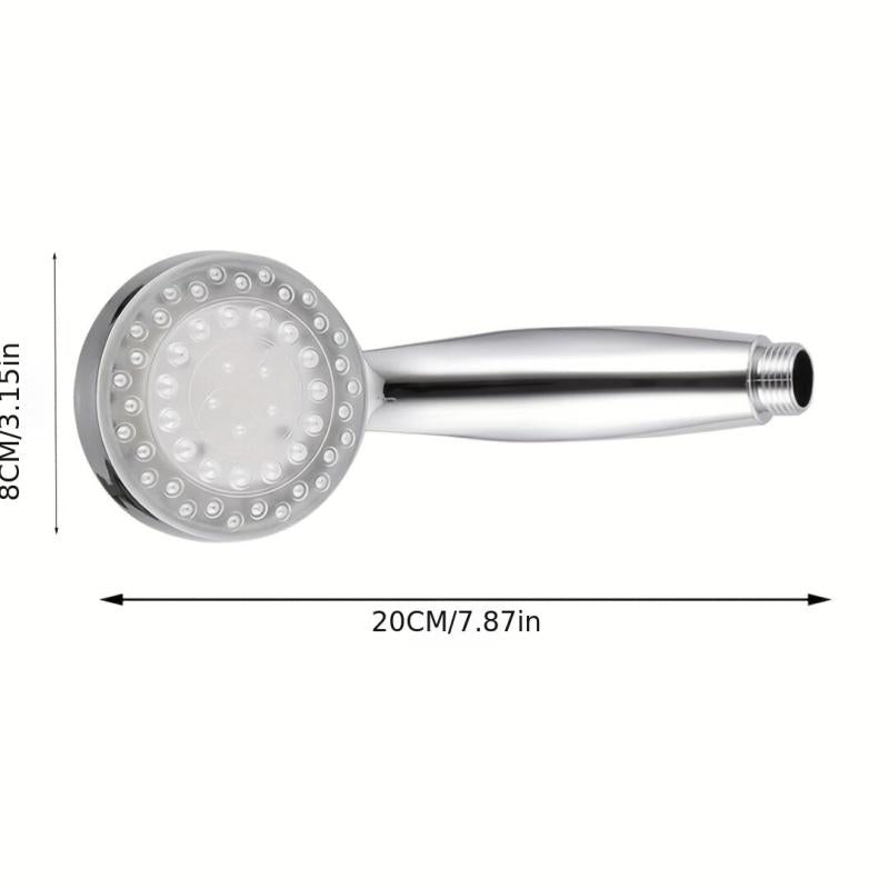 7 Colors Changing LED Shower Head Rainfall Shower Sprayer