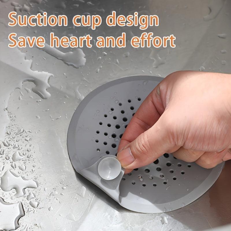 Silicone Hair Catcher for Shower Drain Easy Clean Bathroom Kitchen Tools
