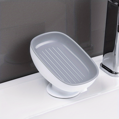 Double Layer Soap Dish Suction Cup Holder Bathroom Accessories