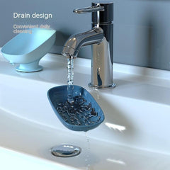 Double Layer Soap Dish Suction Cup Holder Bathroom Accessories