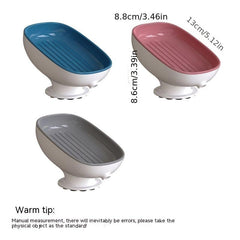 Double Layer Soap Dish Suction Cup Holder Bathroom Accessories