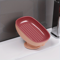 Double Layer Soap Dish Suction Cup Holder Bathroom Accessories
