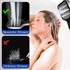 High Pressure Handheld Shower Head with 8 Modes - Water Saving Square Showerhead