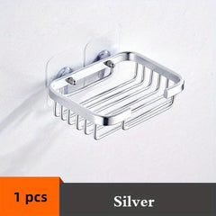 Aluminum Soap Tray Wall Mount Bathroom Kitchen Soap Holder