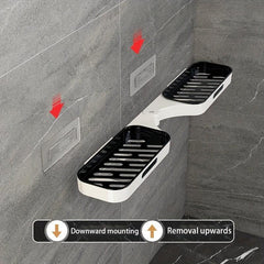Rotatable Double Layer Wall Mounted Storage Rack