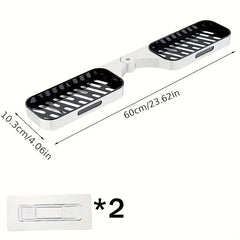 Rotatable Double Layer Wall Mounted Storage Rack