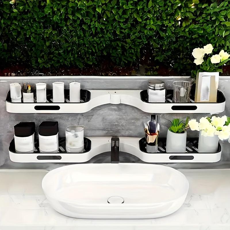 Rotatable Double Layer Wall Mounted Storage Rack