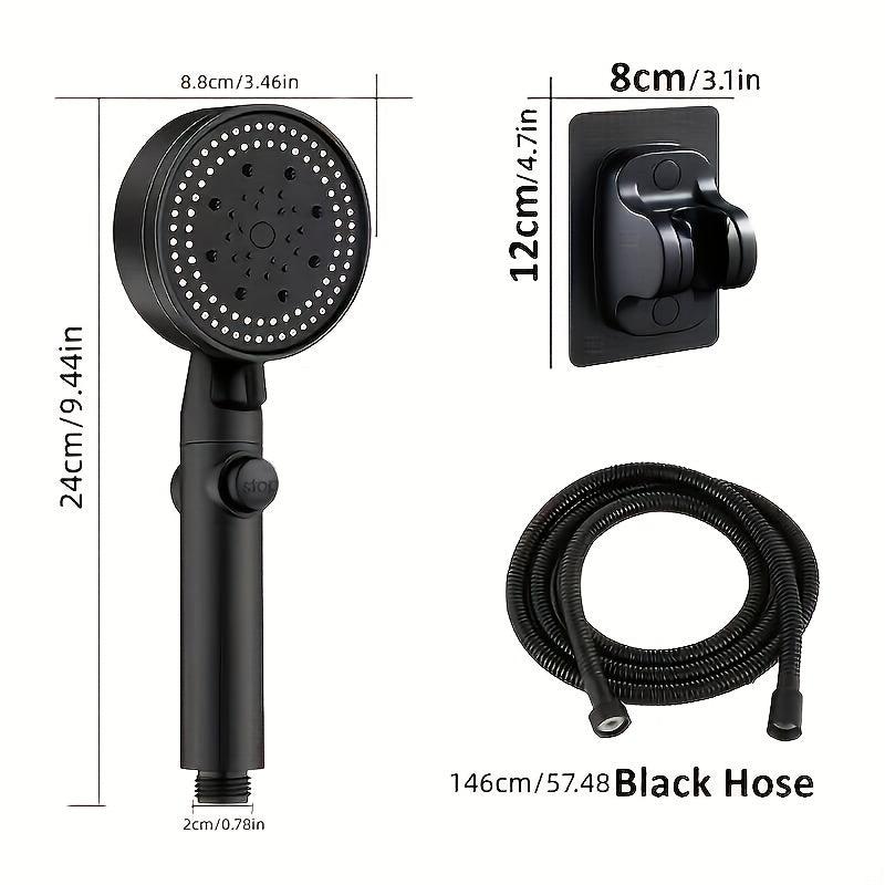 3pcs High Pressure Shower Head Adjustable Water Saving Shower Head For Bathroom