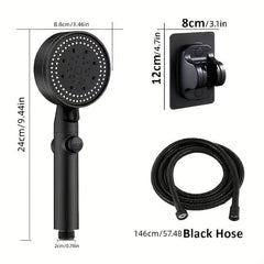 3pcs High Pressure Shower Head Adjustable Water Saving Shower Head For Bathroom