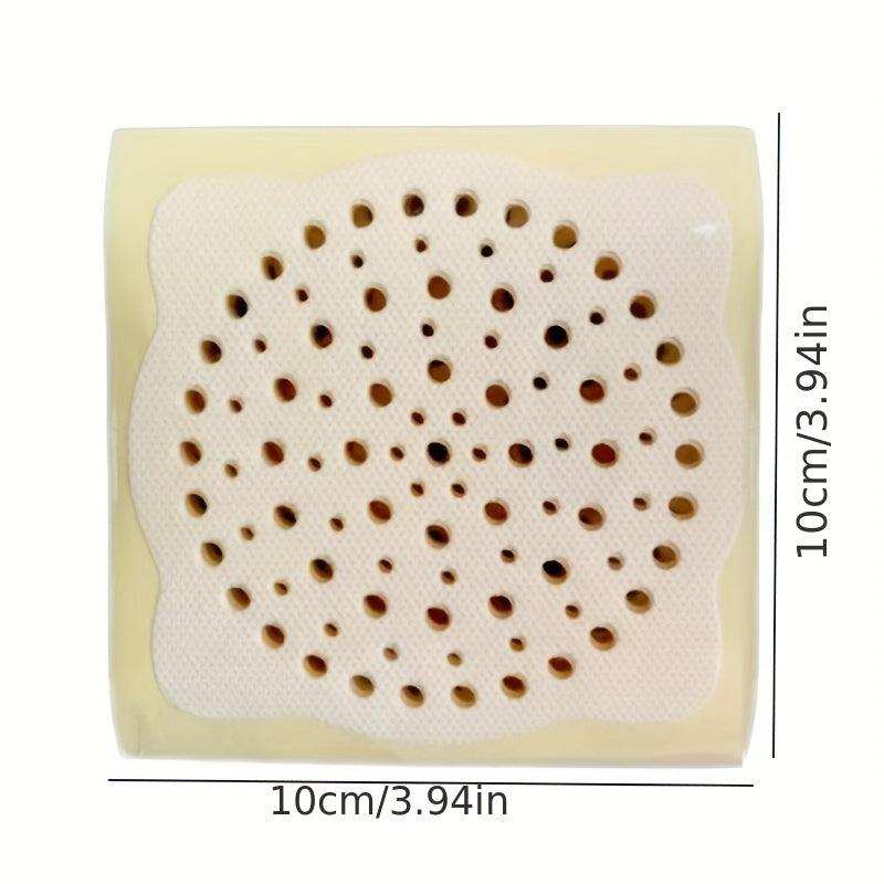 20pcs Disposable Shower Drain Hair Catcher Stickers Mesh Shower Drain Covers