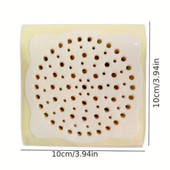 20pcs Disposable Shower Drain Hair Catcher Stickers Mesh Shower Drain Covers