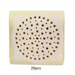20pcs Disposable Shower Drain Hair Catcher Stickers Mesh Shower Drain Covers