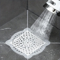 20pcs Disposable Shower Drain Hair Catcher Stickers Mesh Shower Drain Covers