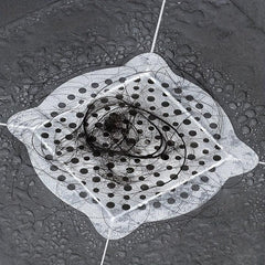 20pcs Disposable Shower Drain Hair Catcher Stickers Mesh Shower Drain Covers