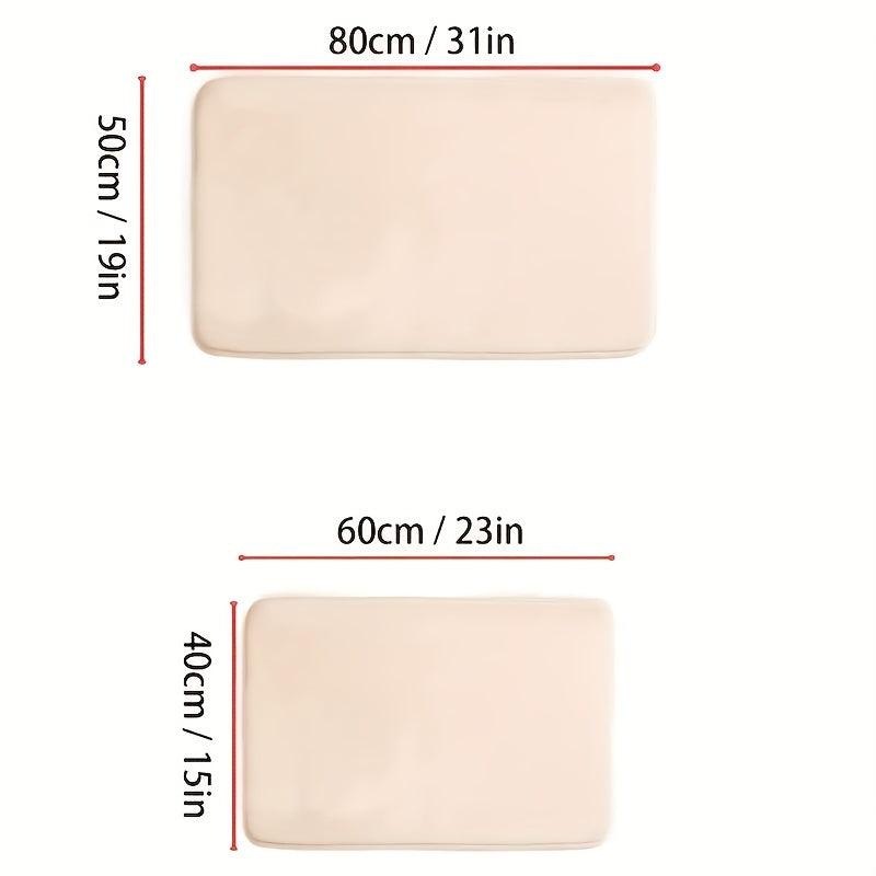 Soft Memory Foam Bath Mat Absorbent Doormat Anti Slip for Bathroom