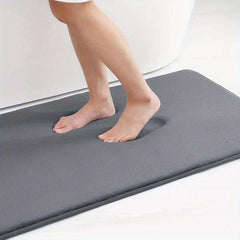 Soft Memory Foam Bath Mat Absorbent Doormat Anti Slip for Bathroom