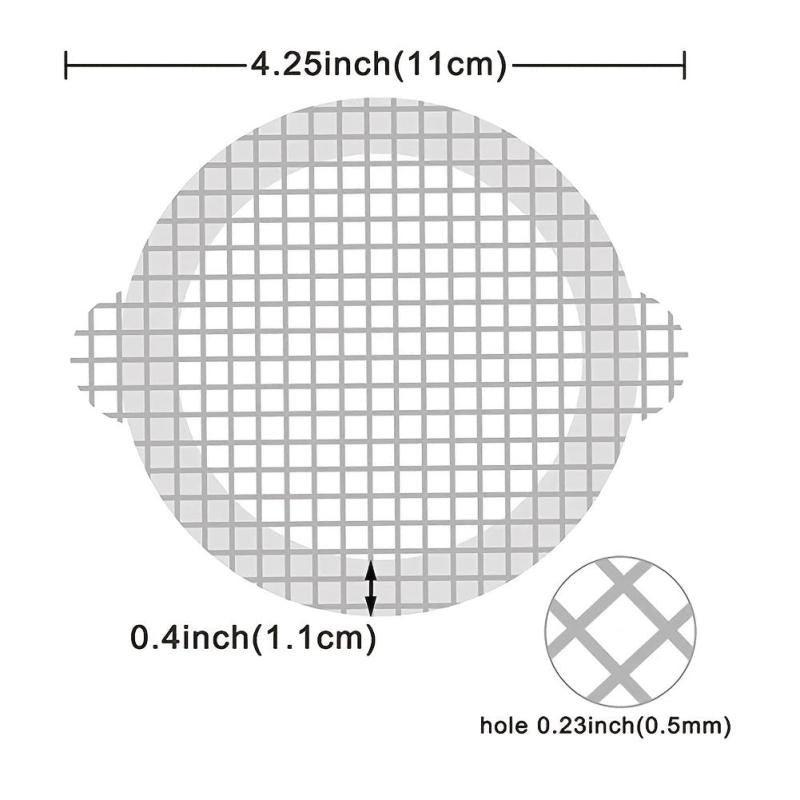 8pcs Disposable Shower Drain Hair Catcher Mesh Stickers