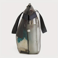 Mesh Shower Caddy Bag Hanging Organizer for Travel Gym Camping Beach Bathroom