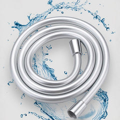 4.92ft Flexible PVC Shower Hose Universal Interface Bathroom Accessory