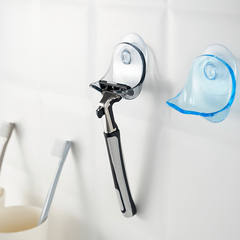 Travel Shaver Holder Portable Toothbrush Razor Storage Suction Cup Hook