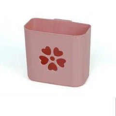 Wall Mounted Bathroom Storage Rack Toothbrush Holder Cosmetic Storage Box