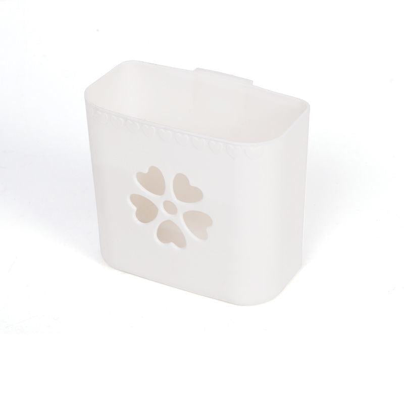 Wall Mounted Bathroom Storage Rack Toothbrush Holder Cosmetic Storage Box
