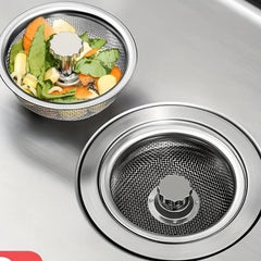 Stainless Steel Sink Drain Filter Anti Clog Drain Stopper