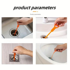 Sink Cleaning Dredge Tools Hair Catcher Bendable Pipe Hook