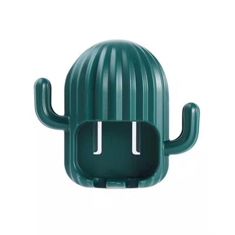 Cactus Shaped Toothbrush Rack Wall Mounted Bathroom Holder