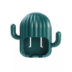 Cactus Shaped Toothbrush Rack Wall Mounted Bathroom Holder