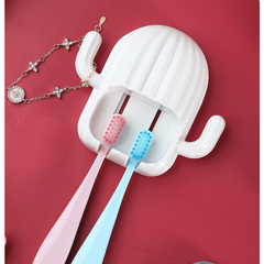Cactus Shaped Toothbrush Rack Wall Mounted Bathroom Holder