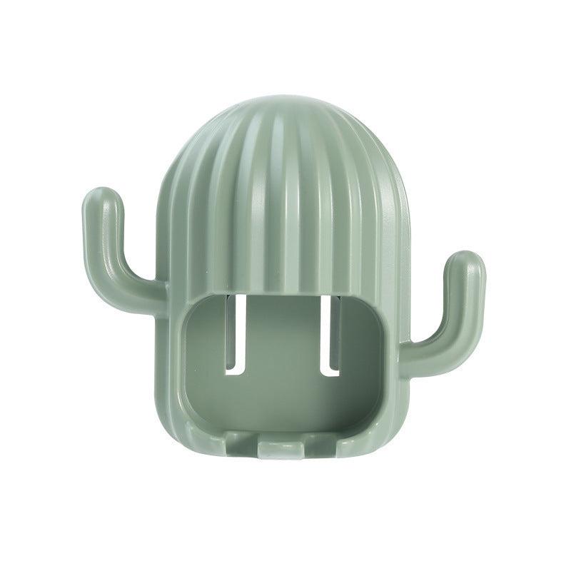 Cactus Shaped Toothbrush Rack Wall Mounted Bathroom Holder