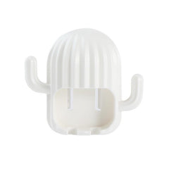 Cactus Shaped Toothbrush Rack Wall Mounted Bathroom Holder