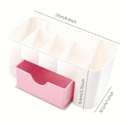 Stylish Cosmetic Storage Box with Makeup Drawer Organizer