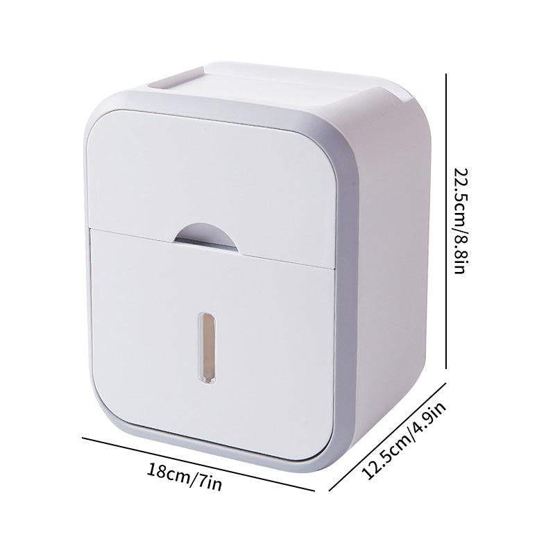 Waterproof Double Layer Bathroom Tissue Box Wall Mounted