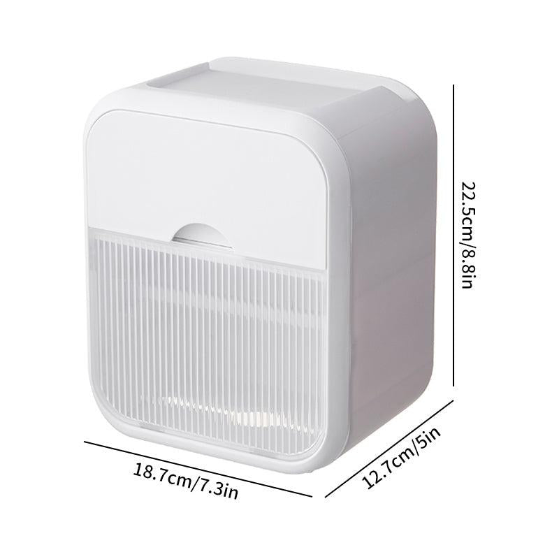 Waterproof Double Layer Bathroom Tissue Box Wall Mounted