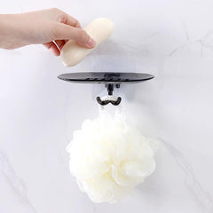 Wall Mounted Soap Dish Self Draining Soap Holder Bathroom Storage Rack