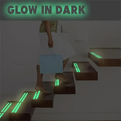 6pcs Luminous Bathroom Non slip Stickers Diamond Pattern Tub Tape