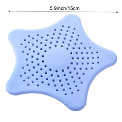 Star Shaped Hair Catcher Silicone Shower Drain Cover
