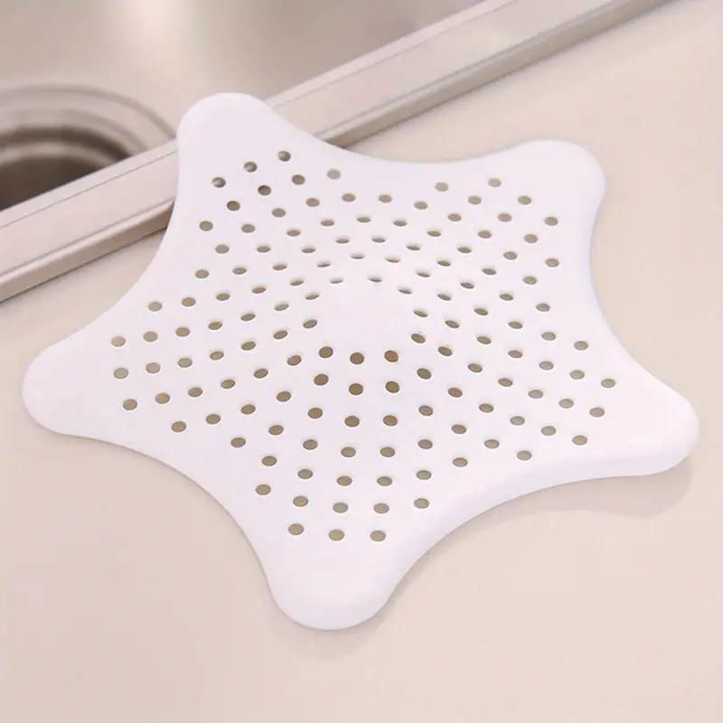 Star Shaped Hair Catcher Silicone Shower Drain Cover