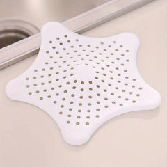 Star Shaped Hair Catcher Silicone Shower Drain Cover