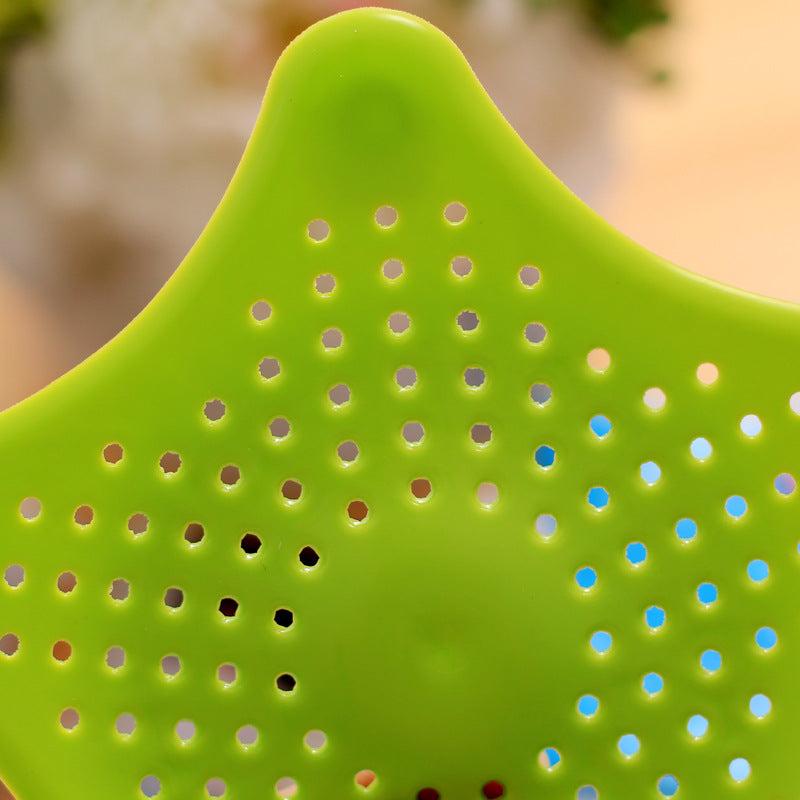 Star Shaped Hair Catcher Silicone Shower Drain Cover