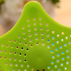 Star Shaped Hair Catcher Silicone Shower Drain Cover