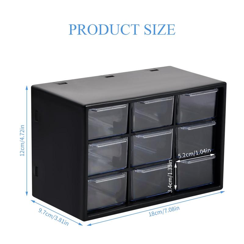 Portable Jewelry & Cosmetic Organizer with Adjustable Mini Cabinets