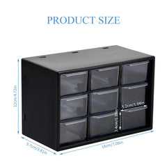 Portable Jewelry & Cosmetic Organizer with Adjustable Mini Cabinets