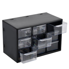 Portable Jewelry & Cosmetic Organizer with Adjustable Mini Cabinets
