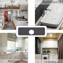 Faucet Suction Pad for Kitchen and Bathroom Sinks - Prevents Splashing