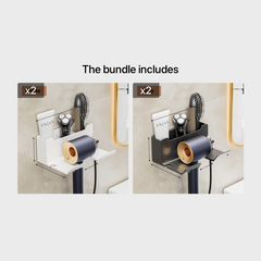 Bathroom Hair Dryer Shelf Multifunctional Storage Organizer