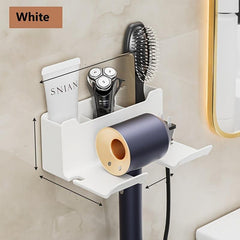 Bathroom Hair Dryer Shelf Multifunctional Storage Organizer